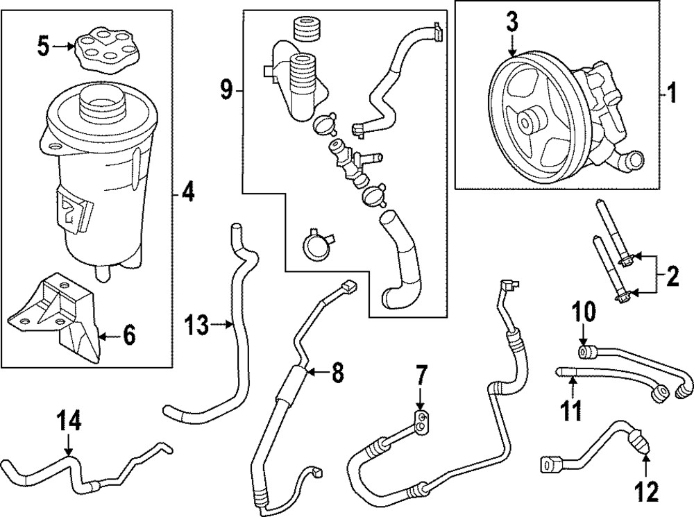 Genuine Ford Pressure Hose BC2Z-3A719-C