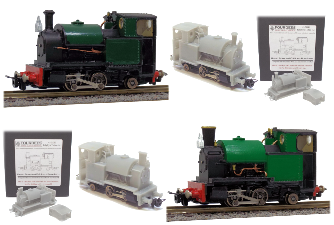 Fourdees Limited Talyllyn Tattoo Locomotive 009 / OO9 Kit