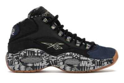 Reebok Question Mid Iverson Classic Sneaker Black/Conavy/Mgsogr Basketball Shoes