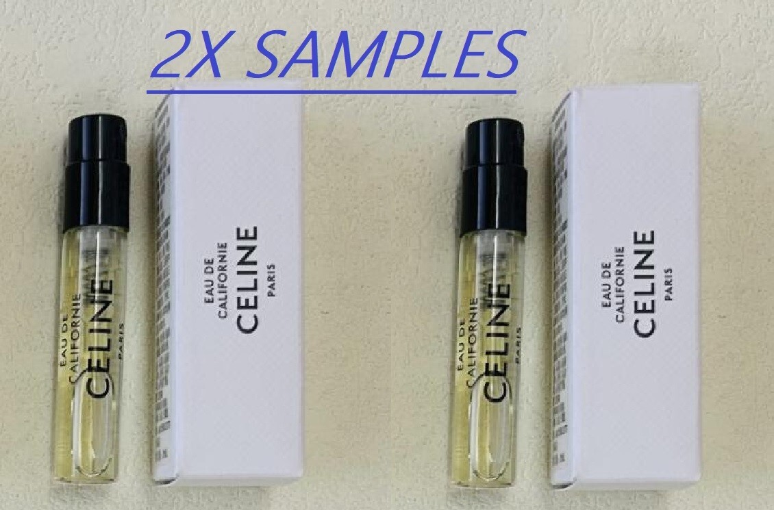 2X Eau de Californie 2ml SAMPLE Celine Parfum Perfume EDP