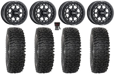 MetalFX Outlaw Bdlk 15'' Wheels Bk 37'' RC500S Sticky Tires Can-Am Defender