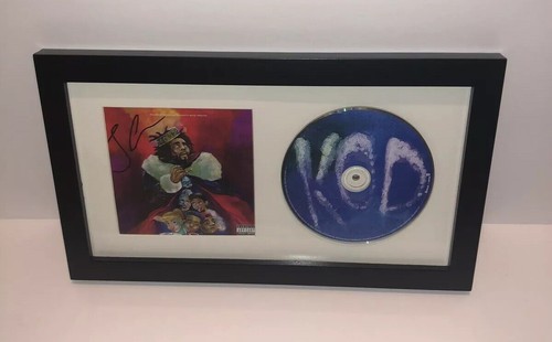 J COLE SIGNED KOD CD ALBUM FRAMED AUTOGRAPH JERMAINE (Kendrick Lamar Drake)