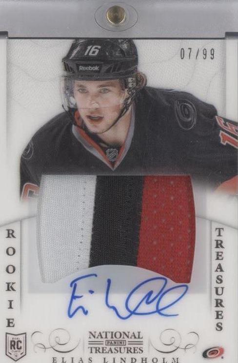 2013-14 Panini National Treasures - Elias Lindholm #152