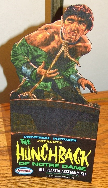 Hunchback of Notre Dame 1964 AURORA die-cut counter standee reproduction (NICE)