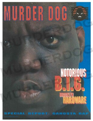 Murder Dog Posters (Vintage 90s Oversized Magazine Covers) Bay Area Rap Hip Hop 