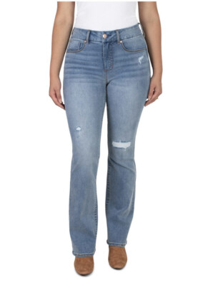 Seven7 Ladies Tummyless Boot Cut High Rise Denim Blue Jeans Size 8 Laguna NEW