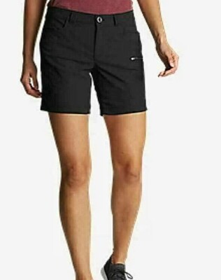 Eddie Bauer Women's Rainier Shorts NWT color Black Size 2