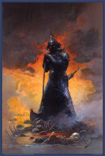 Death Dealer Three By: Frank Frazetta Poster 24in x 36in