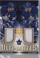 2021-22 Upper Deck Ultimate Collection - Auston Matthews Mitch Marner #UTM-MM