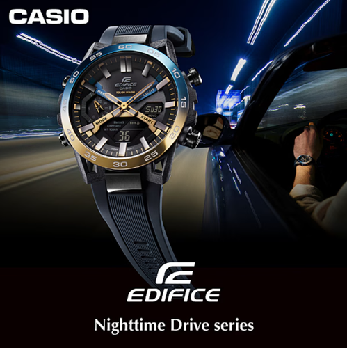 Pre-owned Casio Edifice Ecb-2000ynp-1ajf Edifice Nighttime Drive Series Japan Import