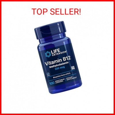 Life Extension Vitamin B12 Methylcobalamin 500mcg 100ct Vitamin B12 Supplement F