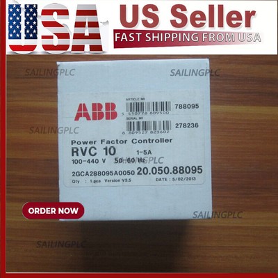 1PCS New ABB RVC-10 RVC10-1/5A Power Factor Controller In Box Free Ship *BA