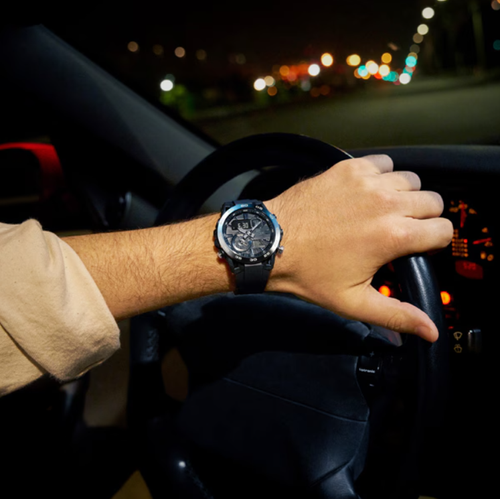 Pre-owned Casio Edifice Ecb-40ynp-1ajf Edifice Nighttime Drive Series Japan Import