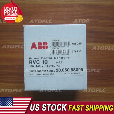 1PCS New ABB RVC-10 RVC10-1/5A Power Factor Controller In Box Free Ship *BA