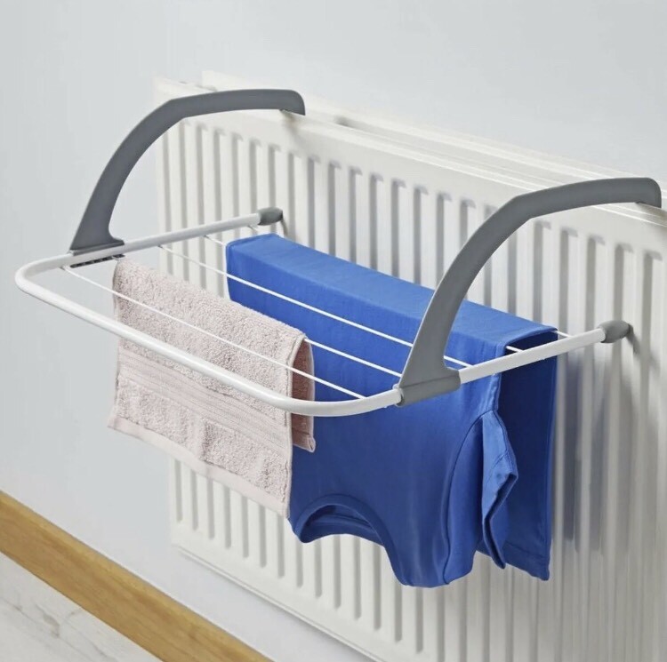 INDOOR OVER RADIATOR CLOTHES AIRER HOLDER RAIL DRYER LAUNDRY HANGER