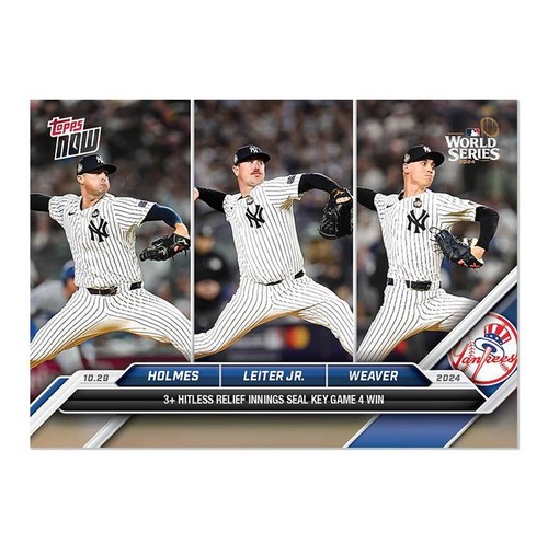 メジャーリーグ野球カード Clay Holmes/Mark Leiter Jr./Luke Weaver - 2024 MLB Topps NOW Card