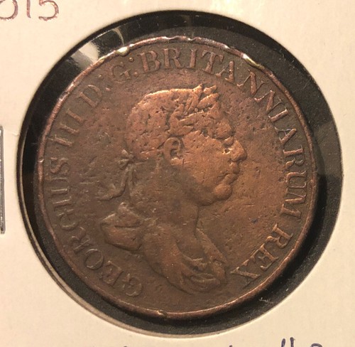 1815年セイロン(スリランカ)1スティバー 銅貨　エレファント 1815 CEYLON-SRI LANKA 2 Stivers Copper ELEPHANT Coin -KM
