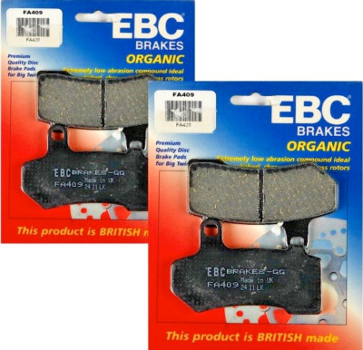 2 SETS EBC  Front/Rear Premium Organic Brake Pads Harley-Davidson #FA409