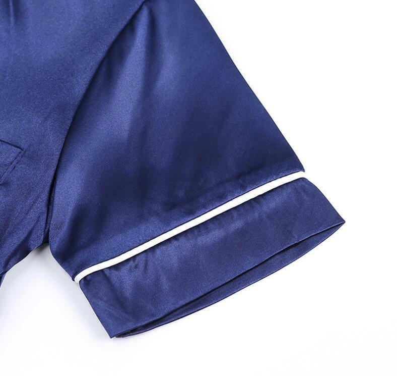 Kids Boys Girls Silk Satin Pajamas Suit S Nightwear PJS Xmas Sleepwear Sets