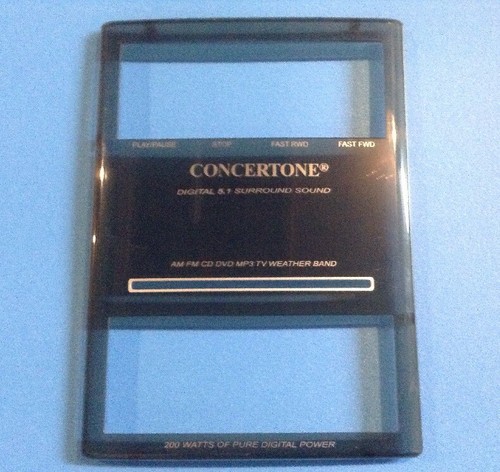 CONCERTONE REPLACEMENT FACE PLATE FOR ZX500 SOUND SYSTEM DVD/CD