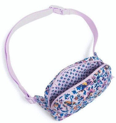 Vera Bradley Mini Belt Bag PERFECT SIZE! Cloud Vine Multi SOFT LAVENDER NWT $35