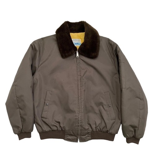 Vintage Sears Work Bomber Jacket - Men's Medium/Large -Brown
