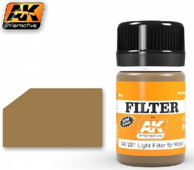 Ak Interactive AKI 261 Light Filter For Wood Enamel Paint 35ml Bottle