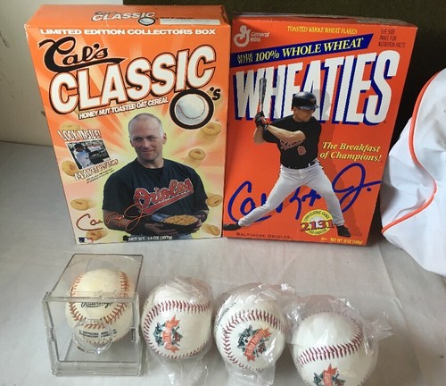 Baltimore Orioles & Cal Ripken Baseball Memorabilia Cards Cups Bag April 8 1991