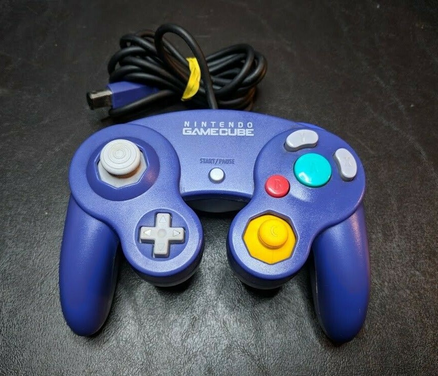 Authentic OEM Official Indigo Purple Nintendo GameCube Wired Controller DOL-003
