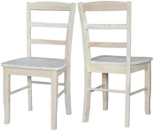 S Madrid Ladderback Solid Wood Ready To Finish