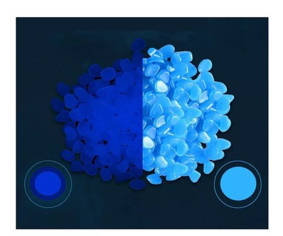 Glow in The Dark Rocks Indoor & Outdoor Use Blue, 450 Pieces
