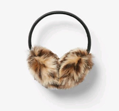 NEW Women's Animal Print Earmuffs Faux Fur Earwarmers Express Brand One Size