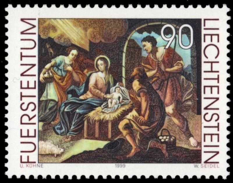 LIECHTENSTIEN 1161 - "Nativity" by Joseph Walser (pb79556)