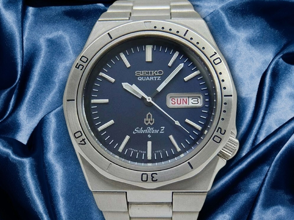 時計 SEIKO SilverWave Quartz (7546-8010) Here's my other Vintage Seiko, the dressier Silverwave 7546