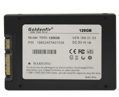 120GB SSD Goldenfir 120GB SSD 2.5'' SATA3 Black internal T650 Solid State Drive