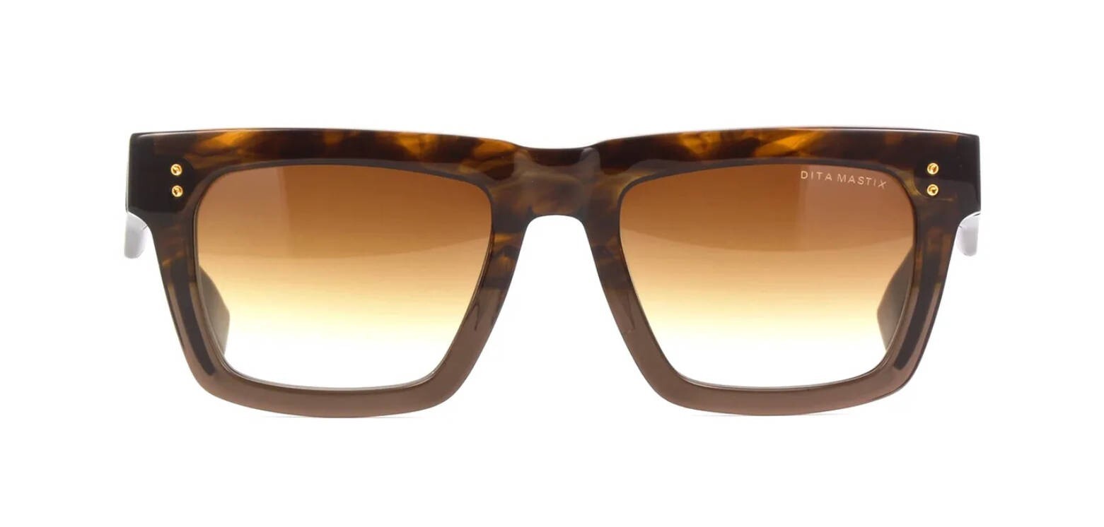 Pre-owned Dita Mastix Brown Swirl To Crystal Brown/brown Shaded (dts712-a-02) Sunglasses
