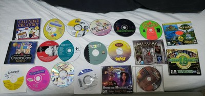 Lot of 20 computer games and other Creators Disc...SOLD .AS IS