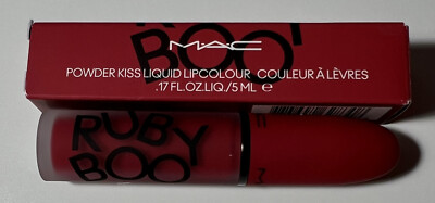 MAC Ruby Boo Powder Kiss Liquid Lipcolour New in Box