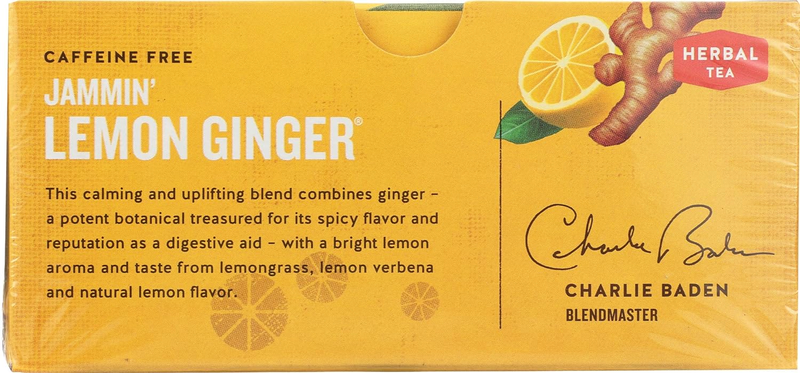 Herbal Tea Caffeine Free Jammin' Lemon Ginger - 20 Tea Bags