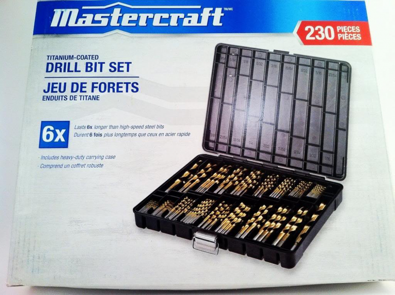 Titanium Drill Bit Set for Metal - 230pc Kit - Coated HSS - From 1/16