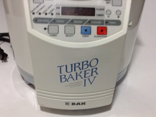 Dak TURBO BAKER IV Dome Lid Bread Machine & Dough Maker FAB-2000-IV
