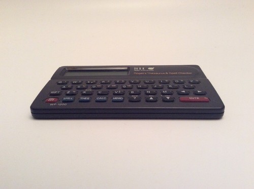 SMALL Pocket Thesaurus / Spellchecker, S2, Seiko Instruments WP-1200, FREE SHIP