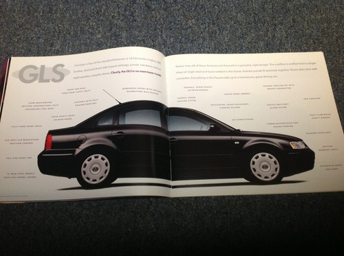 1999 VW Volkswagen Passat Catalog Brochure Book GLS GLX V6 Wagon