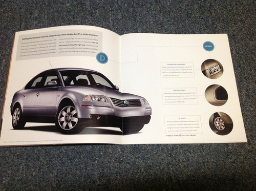 2002 VW Volkswagen Passat Catalog Brochure Book GLS GLX V6 Wagon