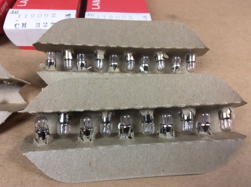 Lot of NOS 24  Chicago Miniature Lamps Works Light Bulb 327 CM327 New in Package