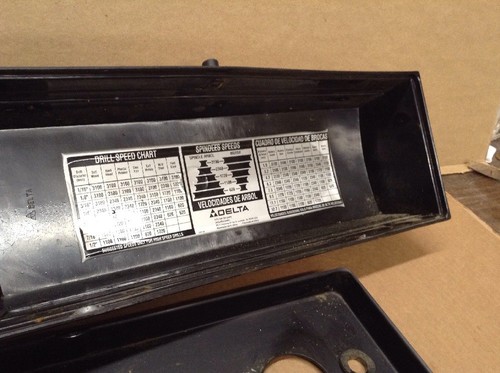 Delta Drill Press Motor Md 11-990   Cover  Hood & Chart  DDP-01