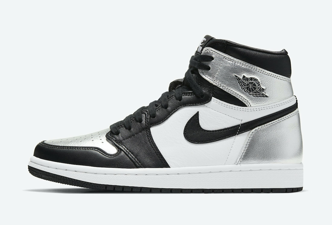

Мужские кроссовки Nike Air Jordan 1 High OG SILVER TOE МЕТАЛЛИЧЕСКИЙ ЧЕРНО-БЕЛЫЙ CD0461-001, Серебряный, Nike Air Jordan 1