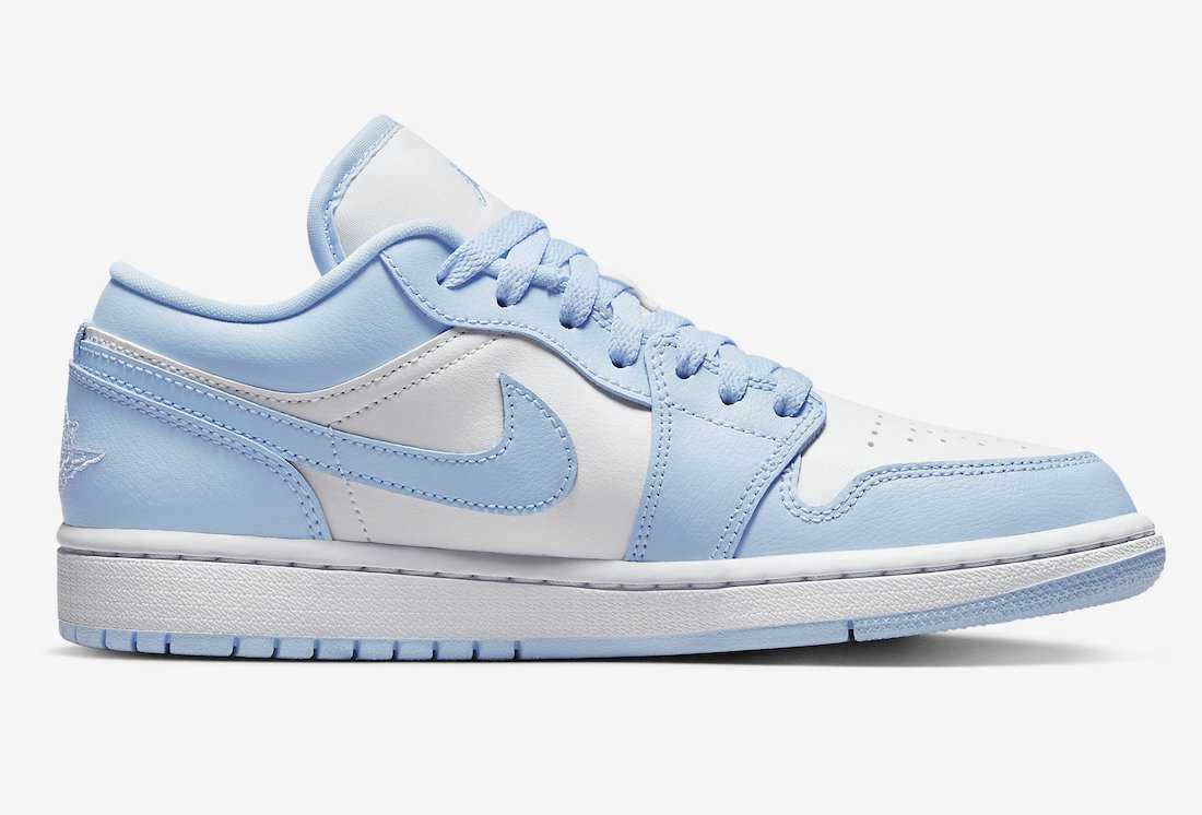 Pre-owned Jordan Nike Wmns  1 Low Aluminum Ice Blue Dc0774-141 Us 5-15 Brand