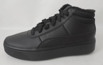 NEU Puma Vikky Stacked Mid WTR Jr. Größe 36 Sneaker Boots 375615-02 black