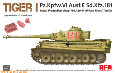 RYEFIELD MODEL RFM RM-5001U 1/35 Tiger I Initial Production Early 1943